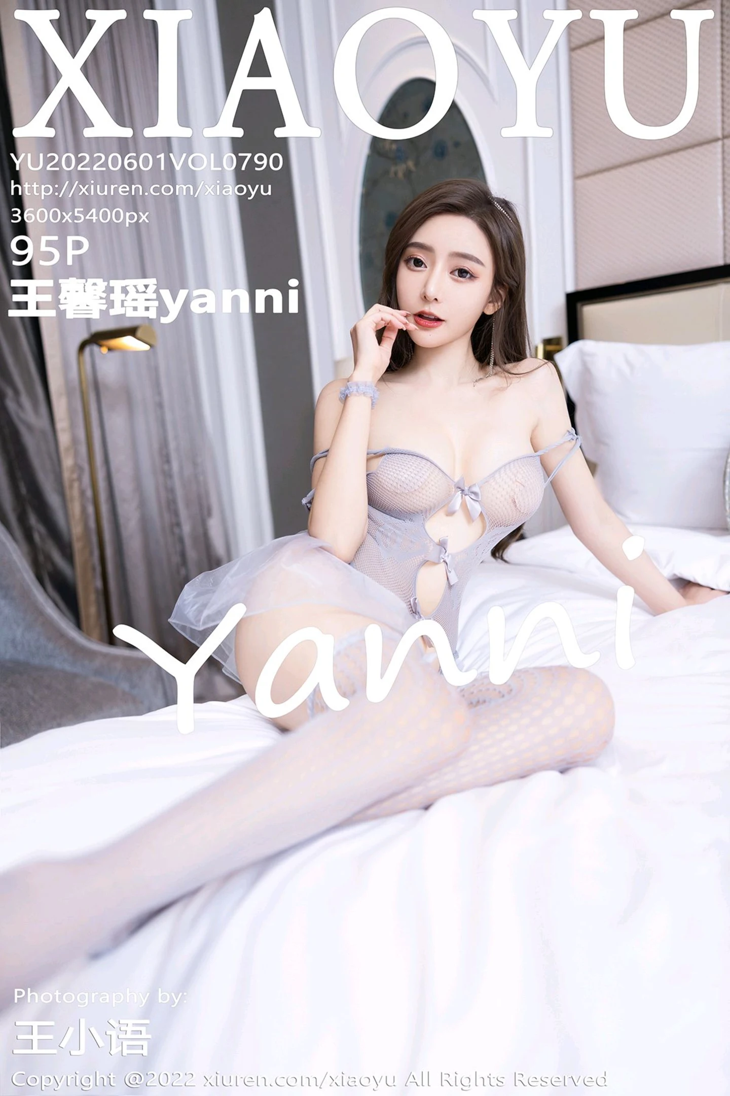 [XiaoYu画语界]Vol.790_女神王馨瑶yanni银灰色轻透服饰配网格丝袜秀惹火身材诱惑写真95P-秀人网 - XiuRen.Space
